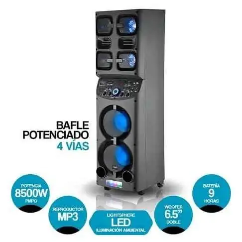 Parlante crown mustang SBL-6500BT 8