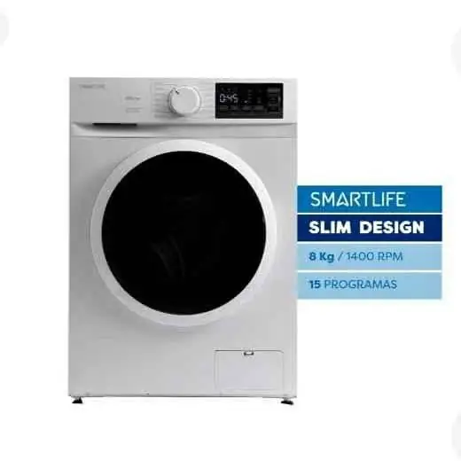 Lavarropas Smartlife Modelo WMI081400W 8KG Blanco inverter