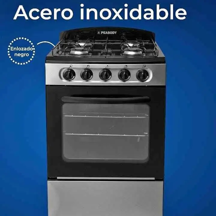 Cocina Peabody 4 hornallas - inox 53CM multigas