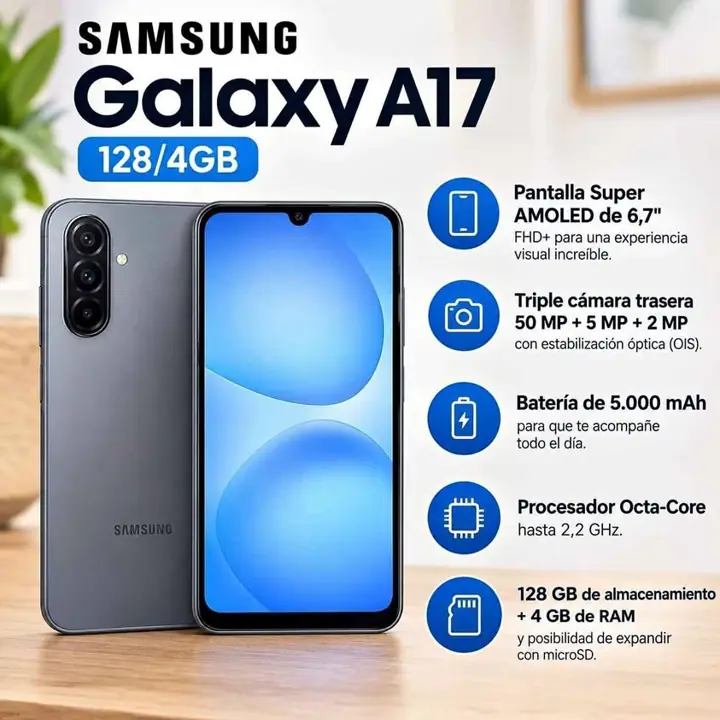 Reingreso Samsung galaxy A17 128/4GB