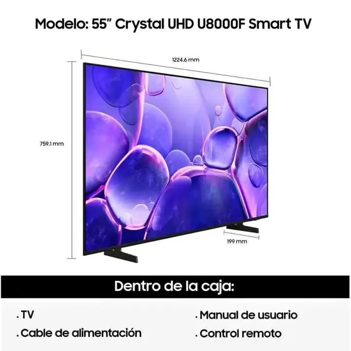Smart TV Samsung 55" crystal U8000