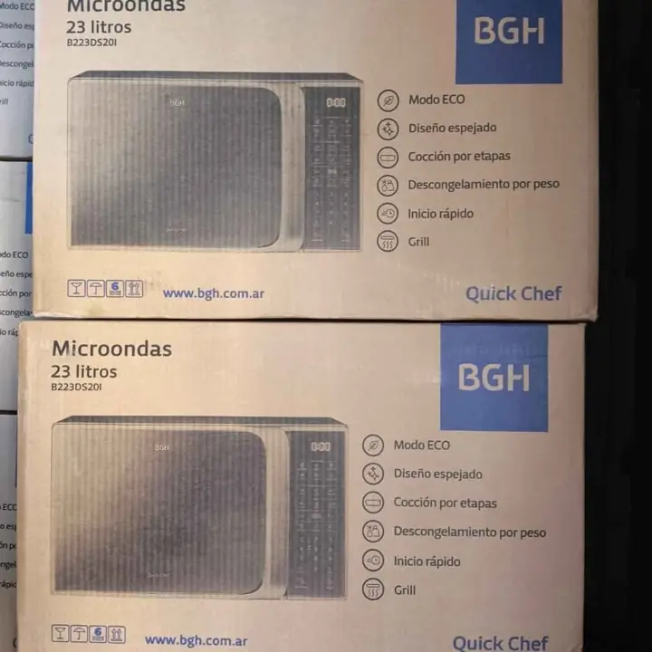 Microondas BGH 23LTS silver B223DS20