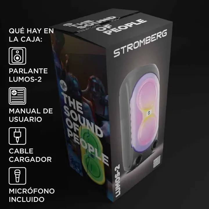 Parlante portátil stromberg lumos 2