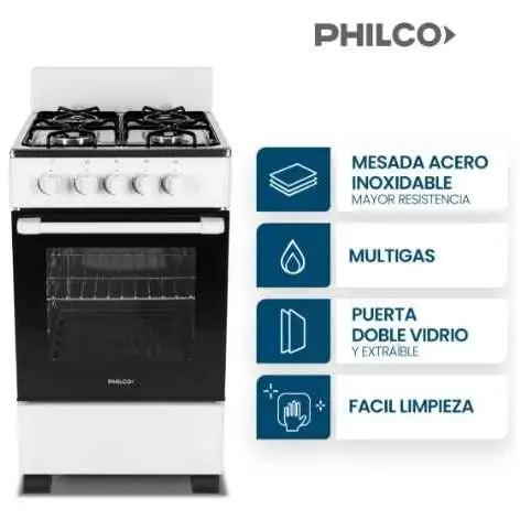 Cocina Philco 50CM multigas 94PHCN50B