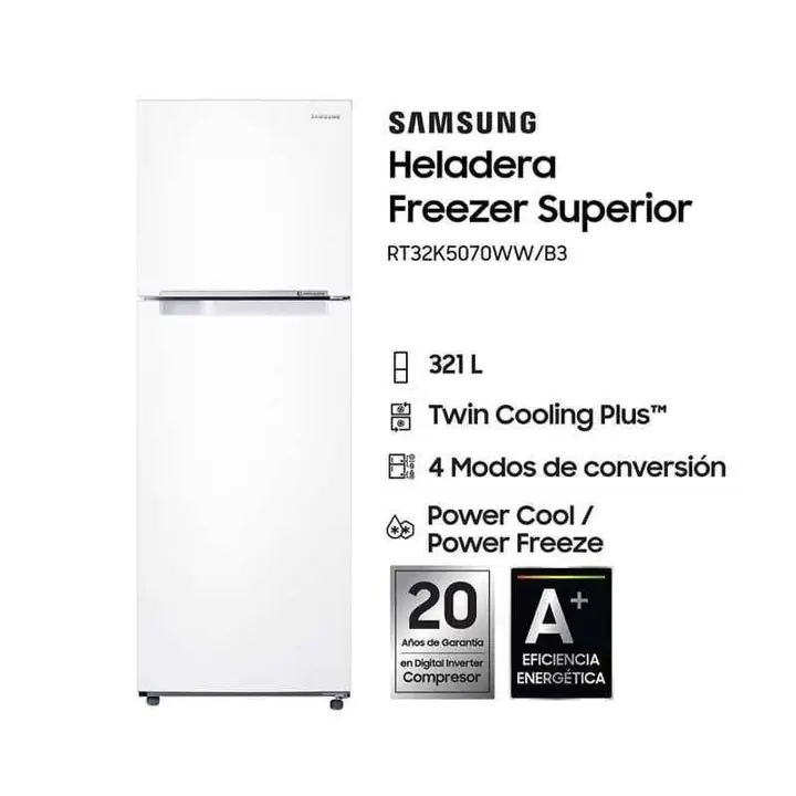 Heladera Samsung inverter RT32 blanco no frost