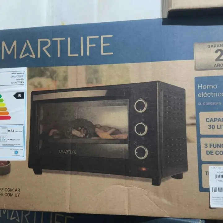 Horno eléctrico Smartlife con grill 30LTS 3 funciones