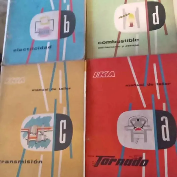 Lote Ika manual de taller motor tornado tabla de tiempos ika