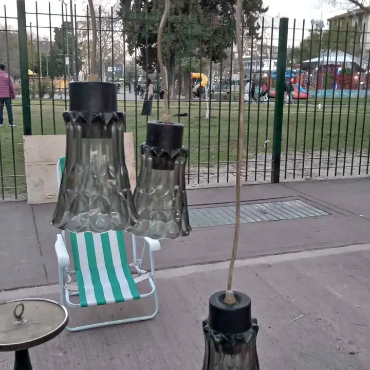 Lampara colgante tres luces