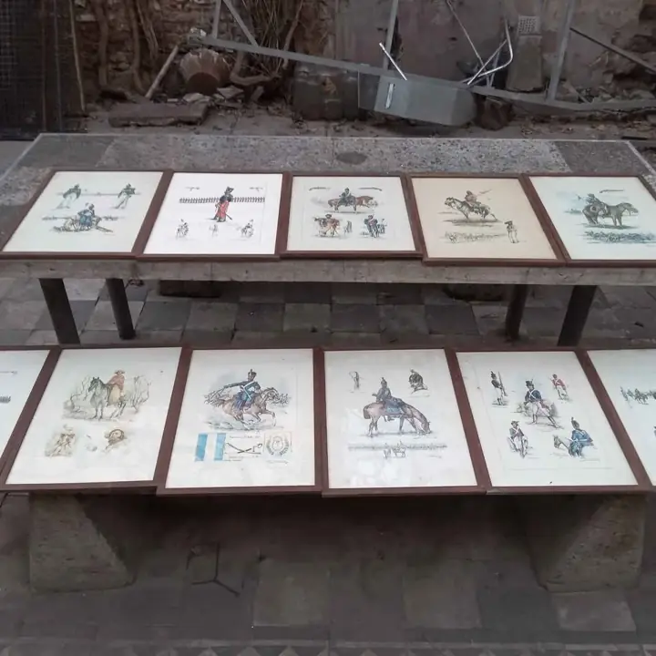 Antiguos cuadros láminas
