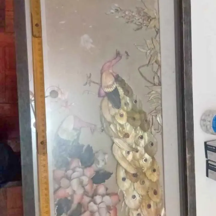 Cuadros de madre perla carey 3D con motivo oriental