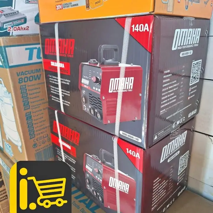 Soldadora+Inverter+MIG+FLUX-MMA-TIG LIFT+140A+220V+MIGM-140+OMAHA