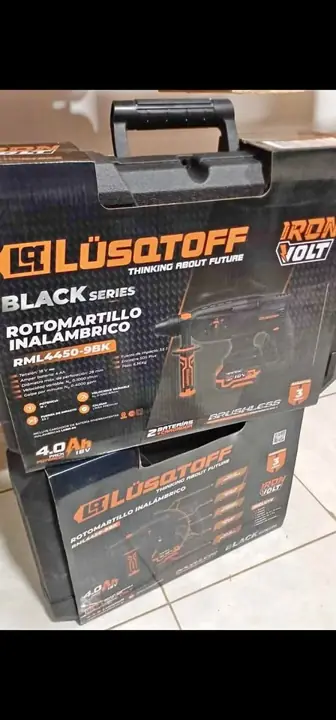 Rotomartillo lusqtoff inalambrico bat 4.0ah cargador completo con maletin