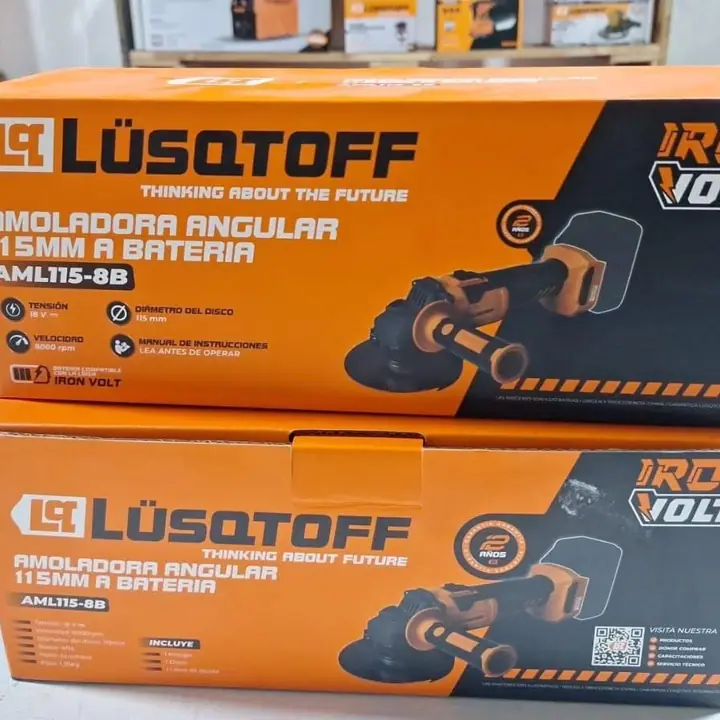 Amoladora Angular Inalámbrica Brushless 115mm "4 1/2 18v Lüsqtoff ( solo)