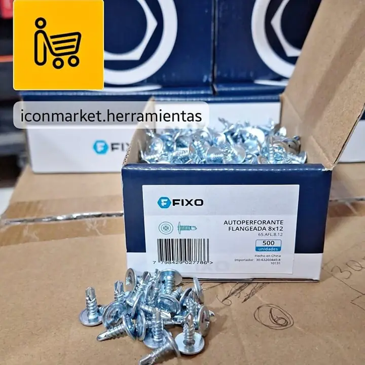 Combo+x+500+Tornillo+autoperforante Flangeada+#8x13mmL+p-mecha+r-Phil+FB Codigo:+65.AFL.8.12 P