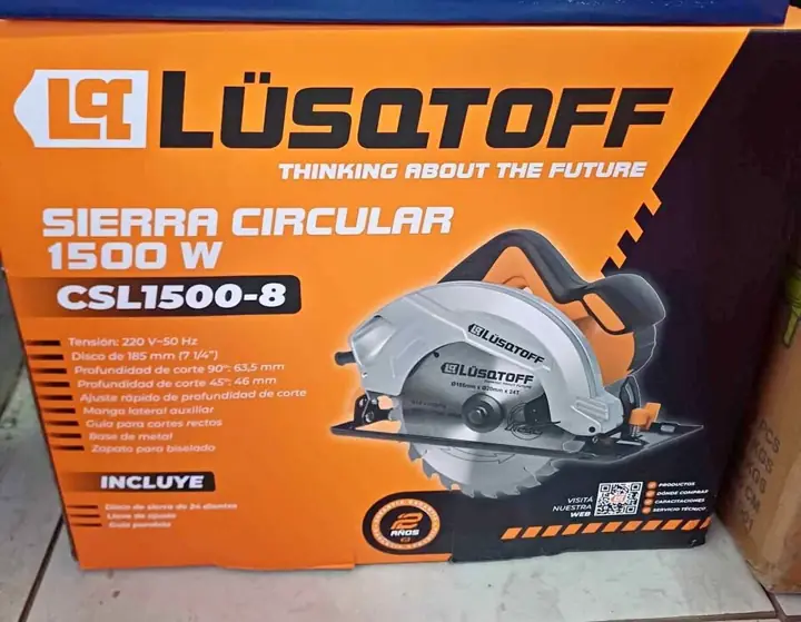 Sierra circular 1500w 184mm Lusqtoff 132.000