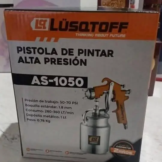 Pistola para pintar tacho metálico neumáticos
