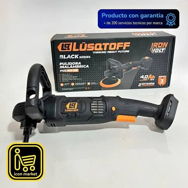 Pulidora inalámbrica brushless lusqtoff 180 mm