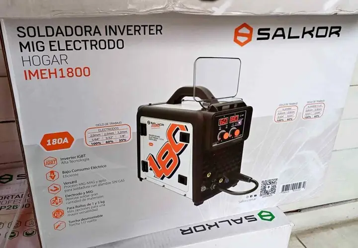 Soldadora Inverter mma mig/mag 180A SALKOR