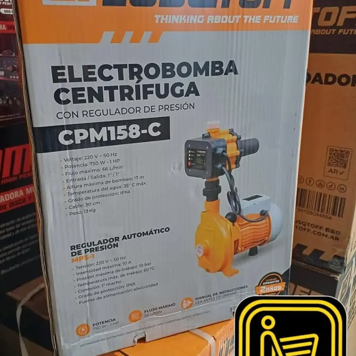 Electrobomba centrifuga cn regulador de presión lusqtoff