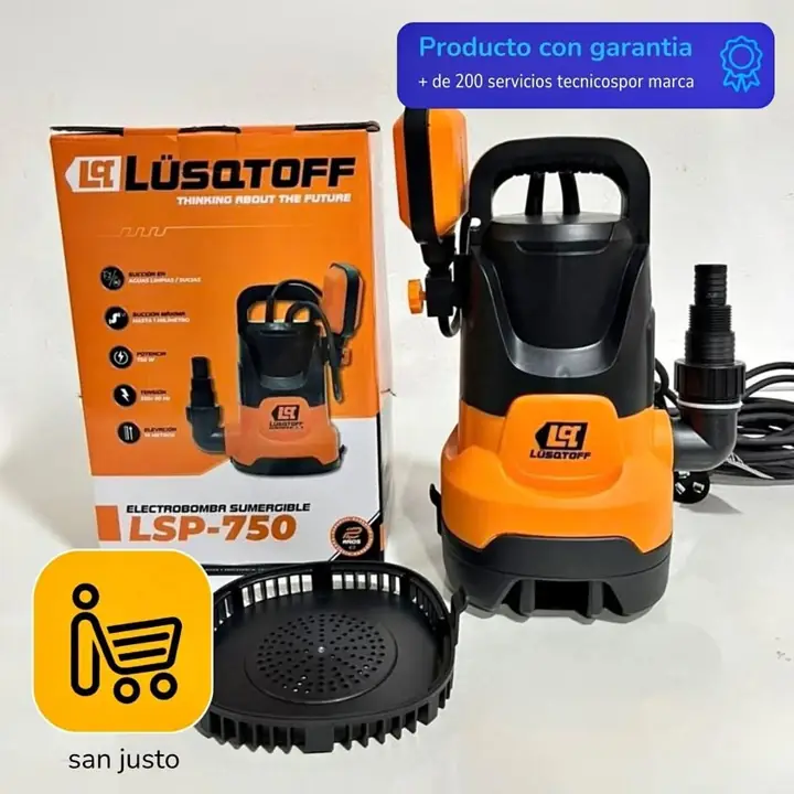 Bomba Sumergible 3 en 1 Lusqtoff LSP-750