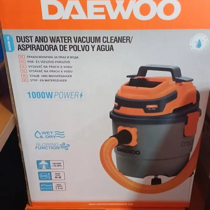Aspiradora líquido y agua 15 litros 1000 w Daewoo