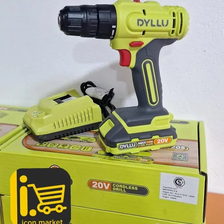 Taladro atornillador 10mm (sin percutor ) 35nmetro. + Batería + cargador