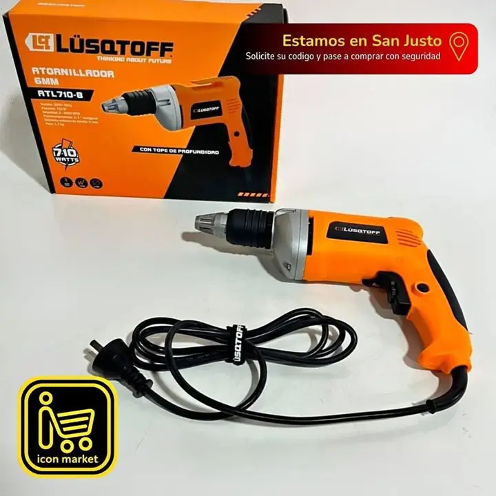 Atornillador Durlock Eléctrico Lüsqtoff ATL710-8 Profesional