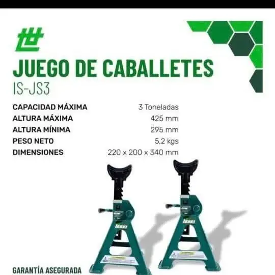 Caballete 3 toneladas un par en cada caja issei