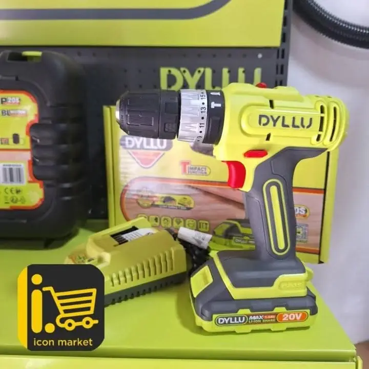 Taladro atornillador percutor 10mm 35nmetro + Batería + cargador