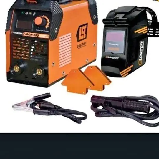 Soldadora 180 amp cm careta y escuadra lusqtoff