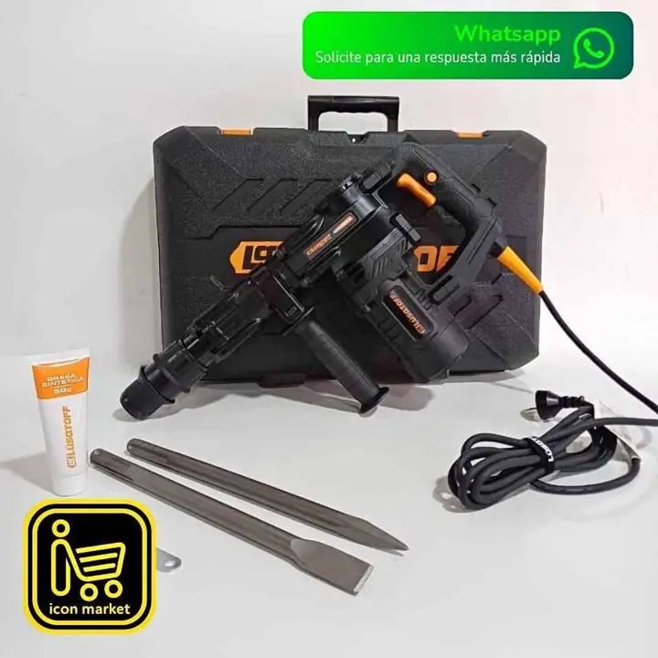 Martillo Demoledor 1300w Lüsqtoff MDL1300-9 Black Series