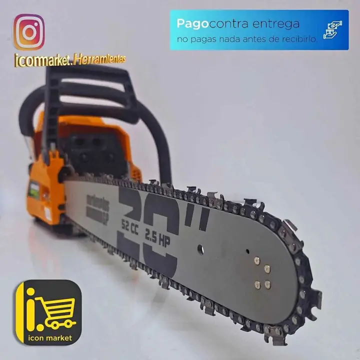 Motosierra 52cc 2.5hp espada de 20" pulgadas Lüsqtoff Garden Plus