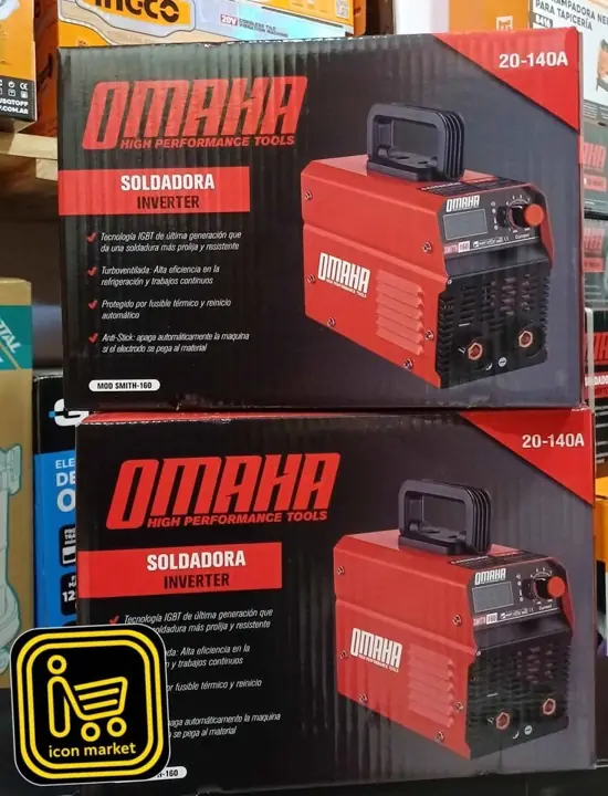 Soldadora inverter 140A omaha precio: 117.500