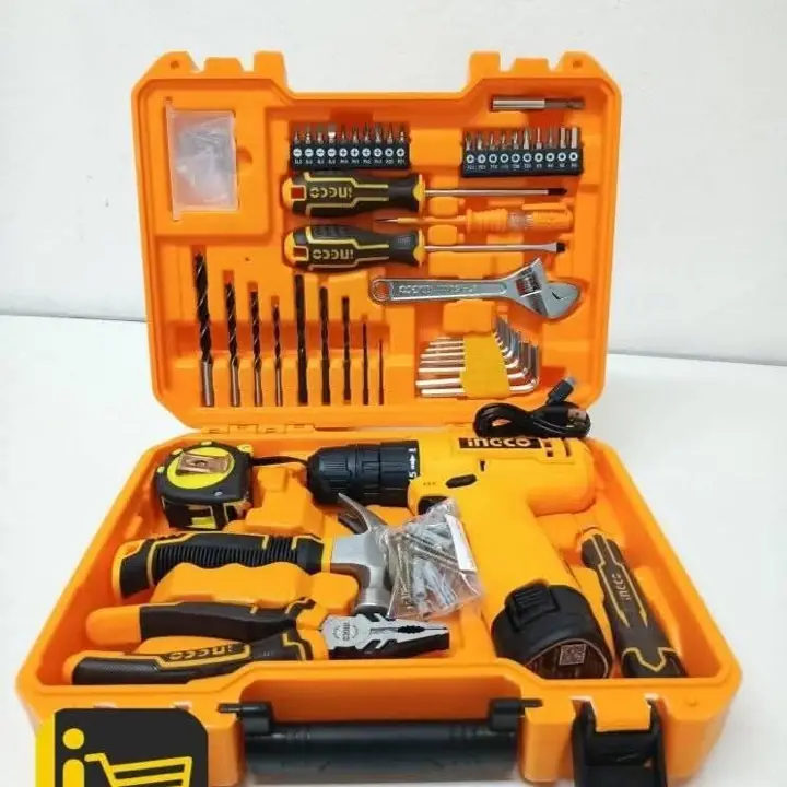 Set de herramientas + taladro 12 V+ Cargador Usb + 89 Accesorios Y Maletín