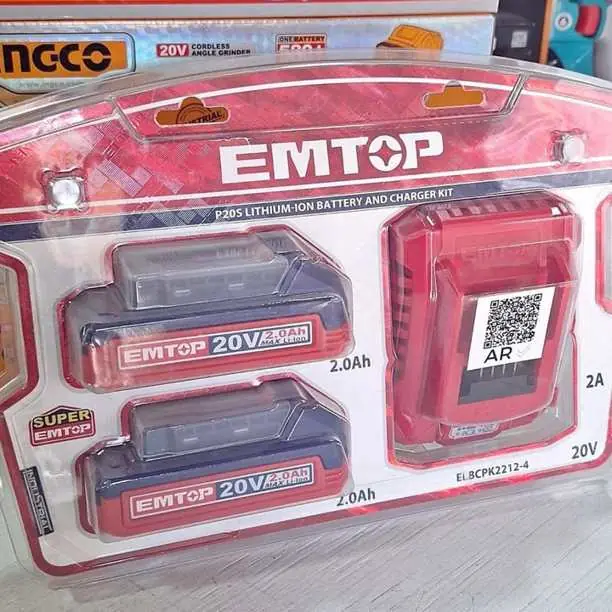 Star kit de 2 bat 2ah cargador emtop