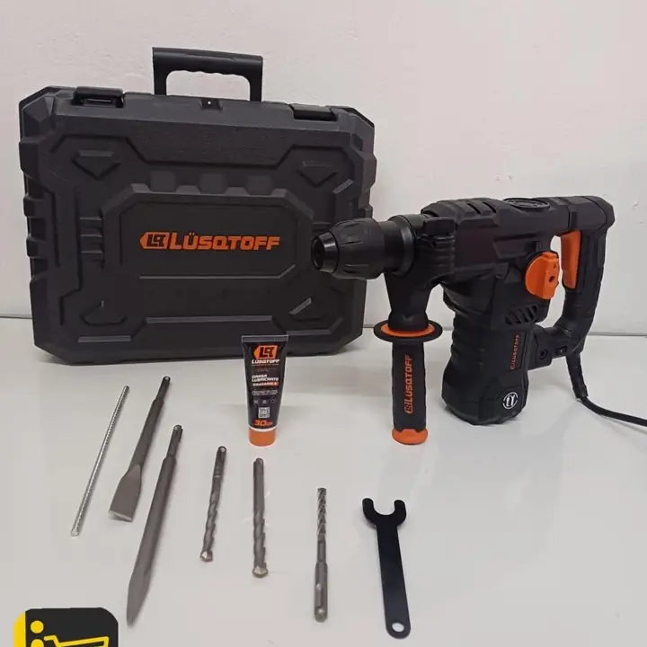 Taladro roto percutor 1500w lusqtoff negro