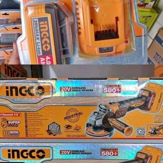 Amoladora inalámbrico ingco 1bateria4ah cargador ingco