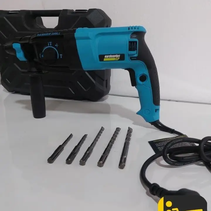 Rotomartillo Garden Plus by Lusqtoff 800w + maletín + 5 unid mechas total