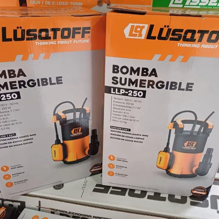 Bomba sumergible 250w lusqtoff