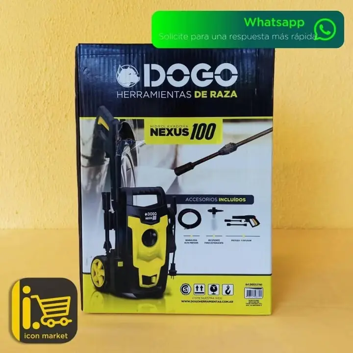 Hidrolavadora de 1400W dogo nexus 100 bar– potencia y limpieza eficaz