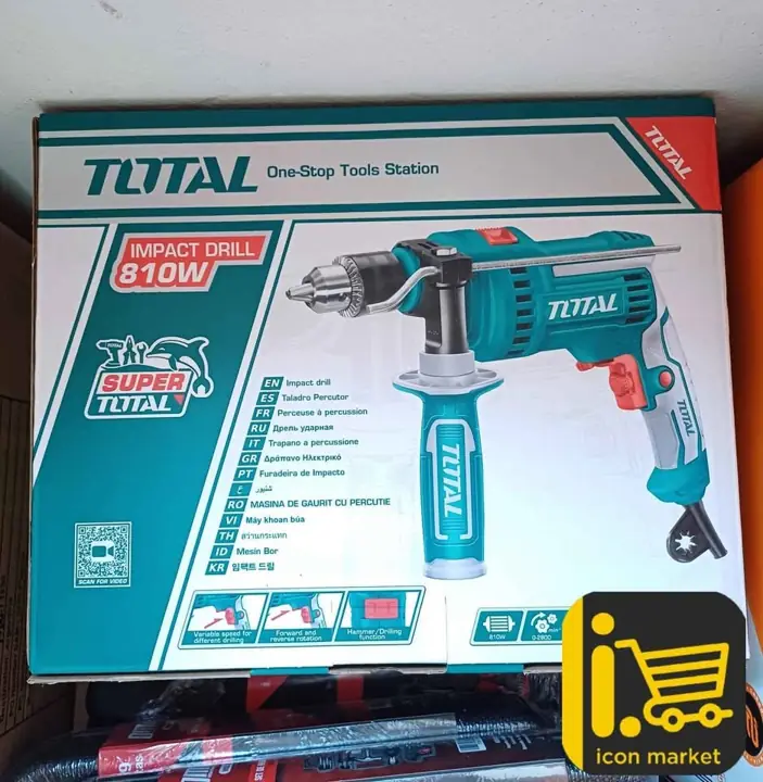 Taladro Atornillador Eléctrico Total 810w. 66.000