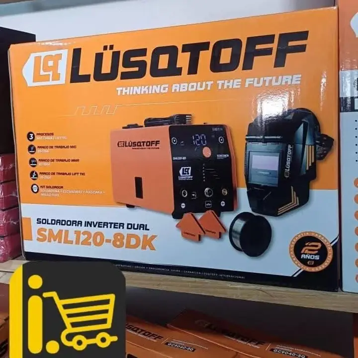 Soldadora inverte dual MIG Mma 120 amp lusqtoff