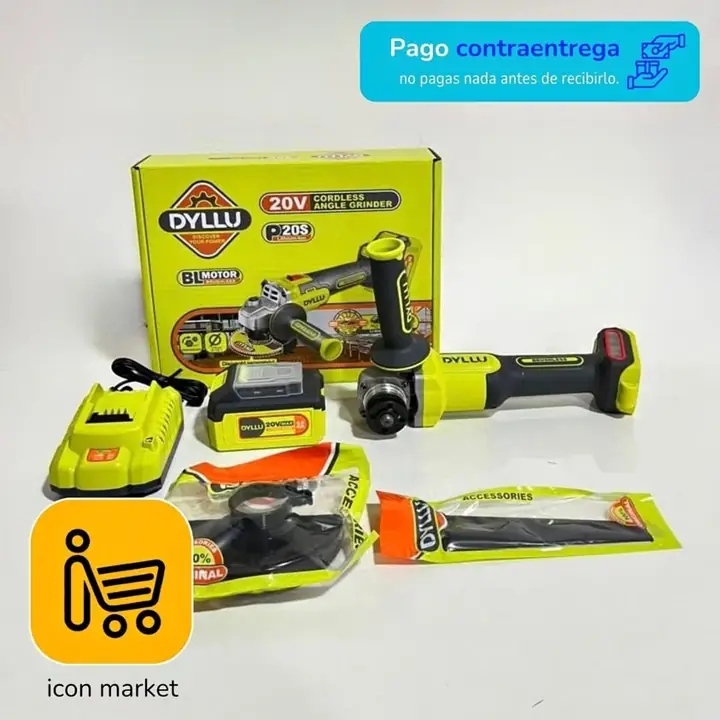 Amoladora inalámbrico 850 1 batería 4ah cargador dyllu