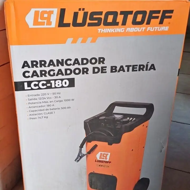 Arrancador Cargador de Batería 12-24v 180A c-pinza LUSQTOFF