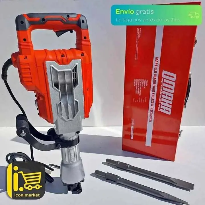 Martillo demoledor 1700W 1850gpm 60J OMAHA Martillo demoledor DE-16HEX