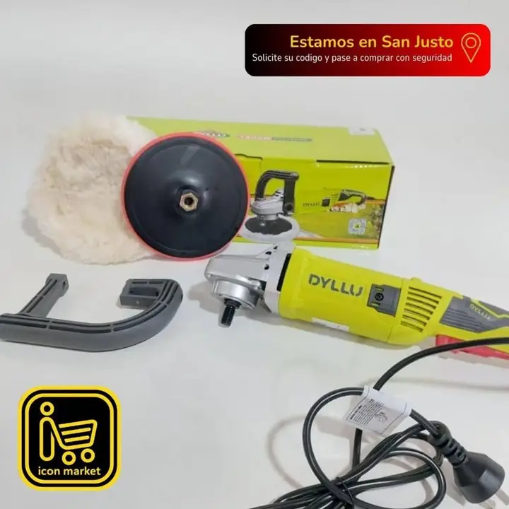 Pulidora Lustradora Dyllu by Total 1200w velocidad variable 220v