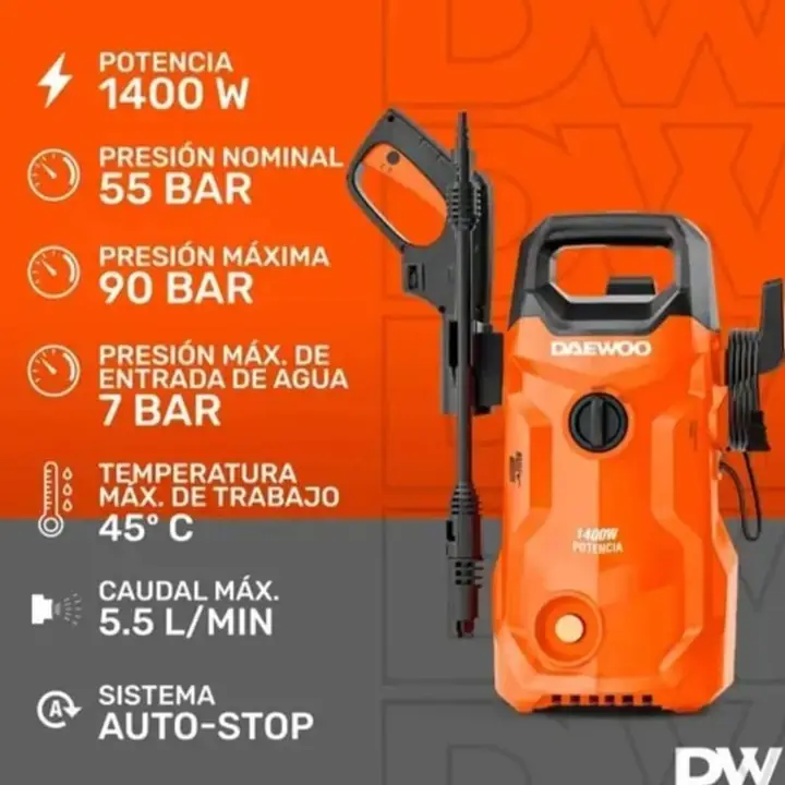 Hidrolavadora 90 bar 1400w Daewoo