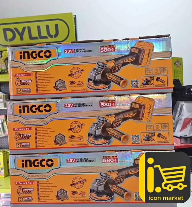 Amoladora Angular Inalámbrica Brushless Ingco (Sola)