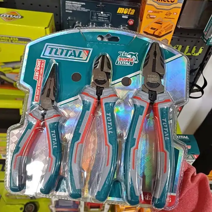 Juego Set Pinzas X3 Pinza elec-alicat-pinza Ind TOTAL