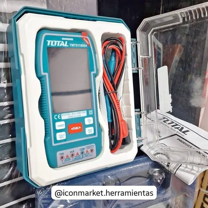 Tester digital 1000v total cn estuche en caja